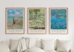 Claude Monet 3'lü Poster Set