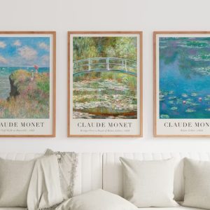 Claude Monet 3'lü Poster Set
