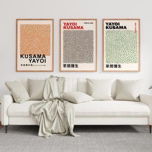 Yayoi Kusama 3'lü Poster Set