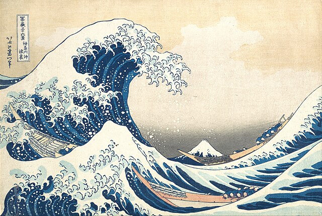 Hokusai Great Wave off Kanagawa Kanvas Tablo