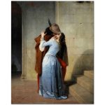 Francesco Hayez The Kiss Kanvas Tablo