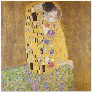 Gustav Klimt The Kiss Kanvas Tablo