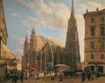 Rudolf Ritter von Alt Stephan Katedrali Kanvas Tablo