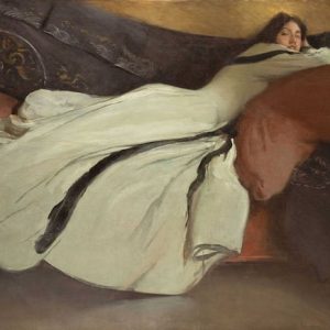 John White Alexander Yaslanmak Kanvas Tablo