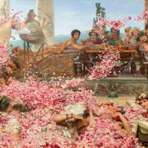 Sir Lawrence Alma Tadema Heliogabalus Gülleri Kanvas Tablo