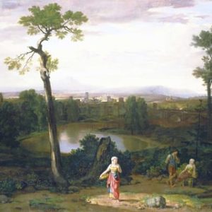 Washington Allston İtalyadan Manzara Kanvas Tablo