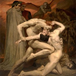 William-Adolphe Bouguereau Dante ve Virgil Kanvas Tablo