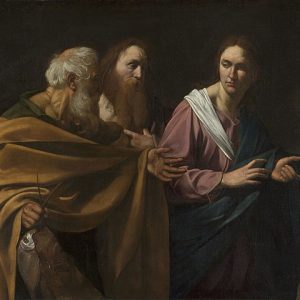 Michelangelo Caravaggio The Calling of Saints Peter and Andrew Kanvas Tablo