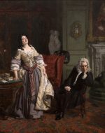 William Frith Pope Makes Love To Lady Mary Wortley Montagu Kanvas Tablo