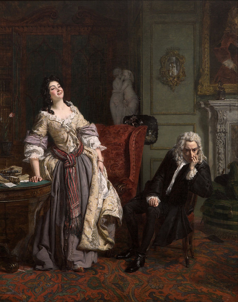 William Frith Pope Makes Love To Lady Mary Wortley Montagu Kanvas Tablo