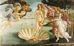 Sandro Botticelli Venüs'ün Doğuşu The Birth of Venus Kanvas Tablo