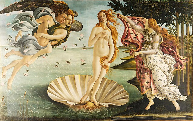 Sandro Botticelli Venüs'ün Doğuşu The Birth of Venus Kanvas Tablo