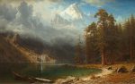 Albert Bierstadt Corcoran Dağı Kanvas Tablo