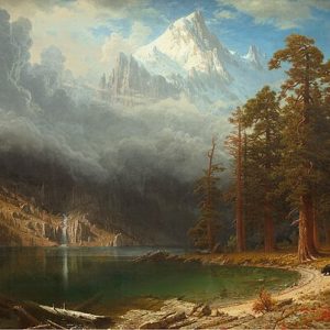 Albert Bierstadt Corcoran Dağı Kanvas Tablo