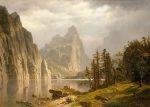 Albert Bierstadt Merced Nehri Yosemite Vadisi Kanvas Tablo