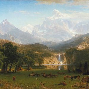 Albert Bierstadt Rocky Dağları Lander Zirvesi Kanvas Tablo