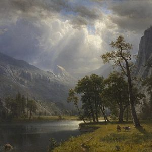 Albert Bierstadt Starr King Dağı, Yosemite Kanvas Tablo