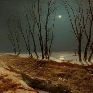 Carl Blechen Mehtapta Kış Manzarası Kanvas Tablo