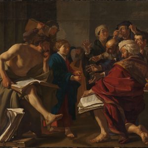 Dirck van Baburen İsa Doktorların Arasında Kanvas Tablo