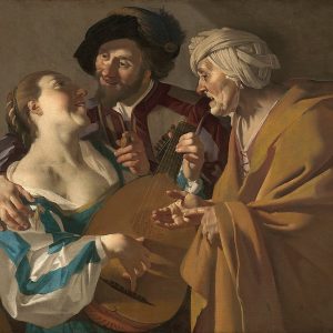 Dirck van Baburen Kadın Satıcıları The Procuress Kanvas Tablo