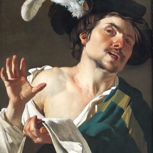 Dirck van Baburen Şarkı Söyleyen Genç Adam Kanvas Tablo