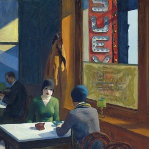 Edward Hopper Chop Suey Kanvas Tablo