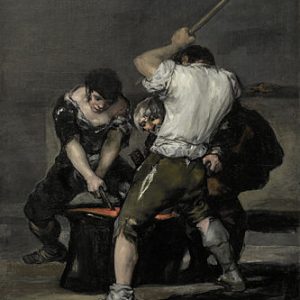 Francisco Goya Demirci Ocağı The Forge Kanvas Tablo