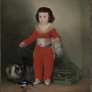 Francisco Goya Kırmızı Çocuk Kanvas Tablo