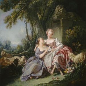 François Boucher Aşk Mektubu Kanvas Tablo