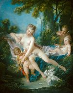 François Boucher Venüs Yıkanırken Kanvas Tablo