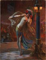Gaston Bussiere Yedi Peçe Dansı Kanvas Tablo