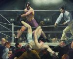 George Wesley Bellows Dempsey ve Firpo Kanvas Tablo
