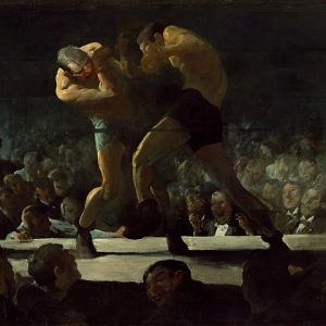 George Wesley Bellows Kulüpte Gece Kanvas Tablo
