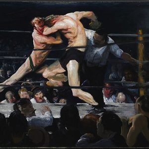 George Wesley Bellows Sharkey'de Erkekler Gecesi Kanvas Tablo