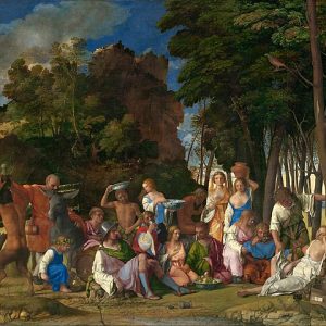 Giovanni Bellini Tanrıların Şöleni Kanvas Tablo