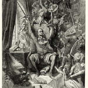 Gustave Dore Don Kişot Kanvas Tablo