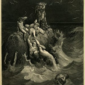 Gustave Dore Tufandan Bir Sahne Kanvas Tablo
