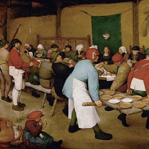 Pieter Bruegel Çiftçi Düğünü Kanvas Tablo