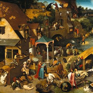 Pieter Bruegel Hollanda Atasözleri Kanvas Tablo