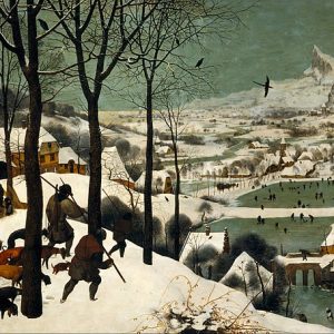 Pieter Bruegel Kardaki Avcılar Kanvas Tablo