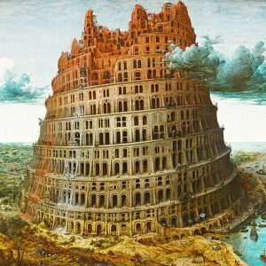 Pieter Bruegel Küçük Babil Kulesi Kanvas Tablo