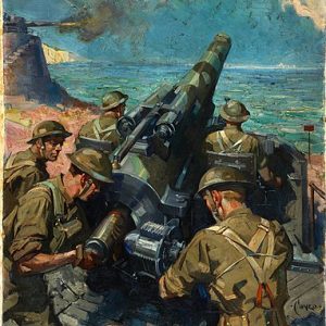 Terence Tenison Cuneo Sahil Bataryası Kanvas Tablo