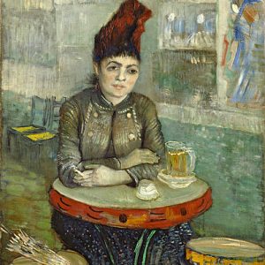 Vincent van Gogh Agostina Segatori Cafede Otururken Kanvas Tablo