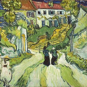 Vincent van Gogh Auvers'deki Merdiven Kanvas Tablo