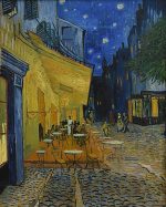 Vincent van Gogh Cafe Terasında Gece Kanvas Tablo