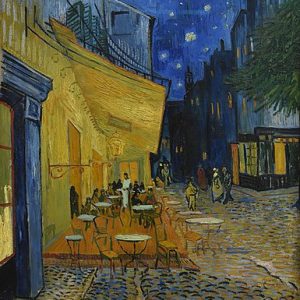 Vincent van Gogh Cafe Terasında Gece Kanvas Tablo