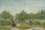 Vincent van Gogh Montmartre Parkında Sevgililer Kanvas Tablo