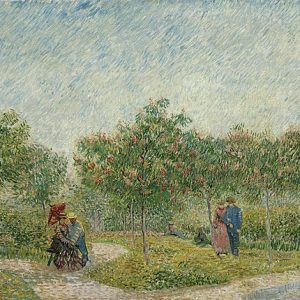 Vincent van Gogh Montmartre Parkında Sevgililer Kanvas Tablo