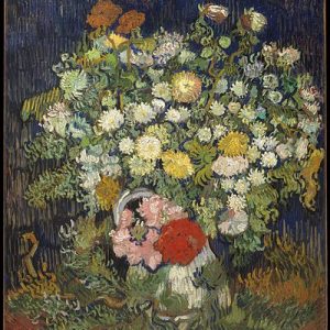 Vincent van Gogh Vazoda Çiçek Buketi Kanvas Tablo