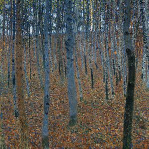 Gustav Klimt Kayın Ormanı Beech Grove Kanvas Tablo